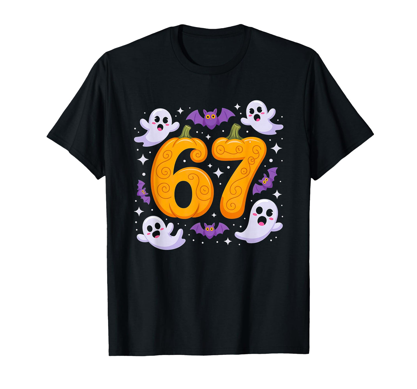 Six Seven Meme 6 7 Halloween Costume Couple T-Shirt