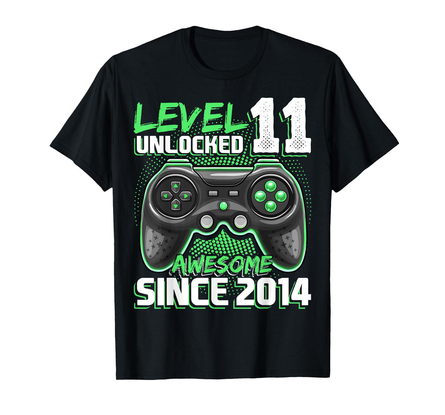 11th Birthday Boy Level 11 Gamer 11 Year Video Game Party T-Shirt