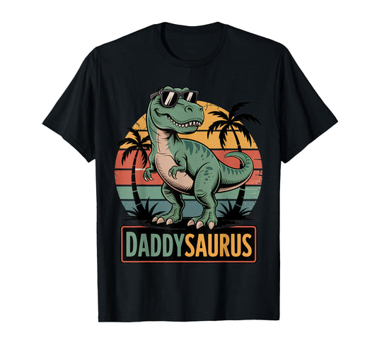 Daddysaurus T Rex Dinosaur Daddy Saurus Family Matching Dad T-Shirt