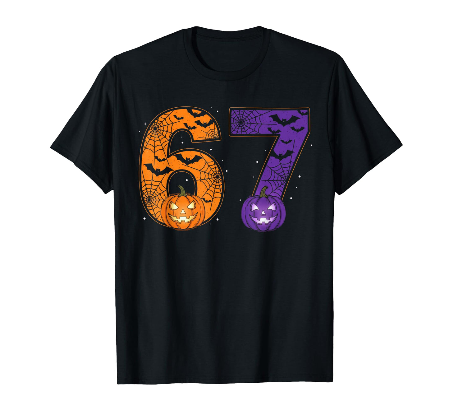 67 Meme Six Seven Funny Halloween Pumpkin Meme Six Seven T-Shirt