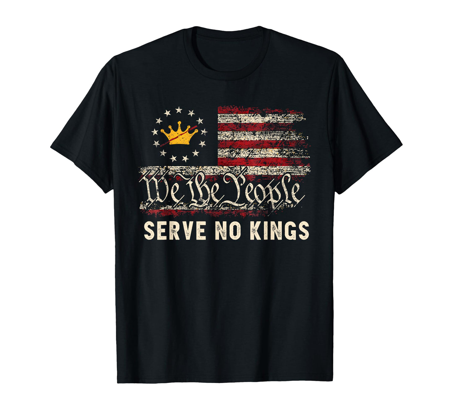 No King Patriotic Freedom America Flag Men Women Gifts T-Shirt
