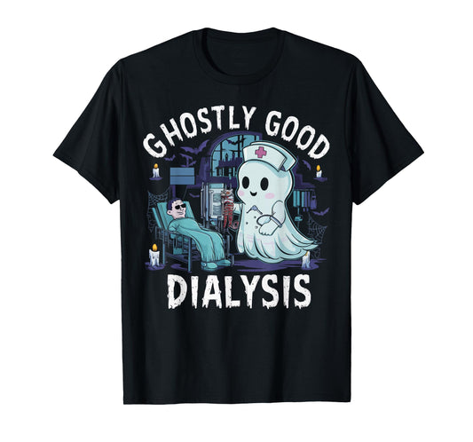 Dialysis Nurse Halloween Spooky Nursing Trick Or Treat T-Shirt