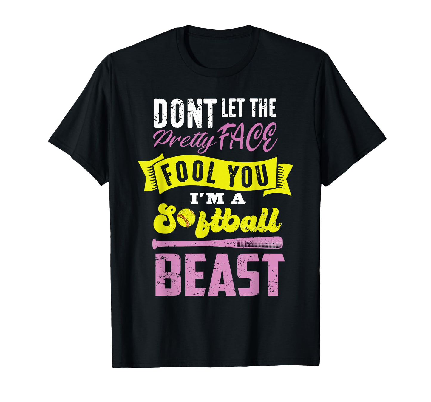 Funny Fastpitch Girls Catcher Softball Game Gift Women Kids T-Shirt