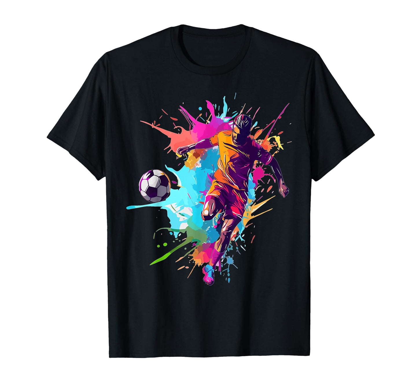 Soccer player Paint splash T-Shirt