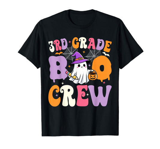 3rd Grade Boo Crew Spooky Third Grade Halloween Teacher T-Shirt