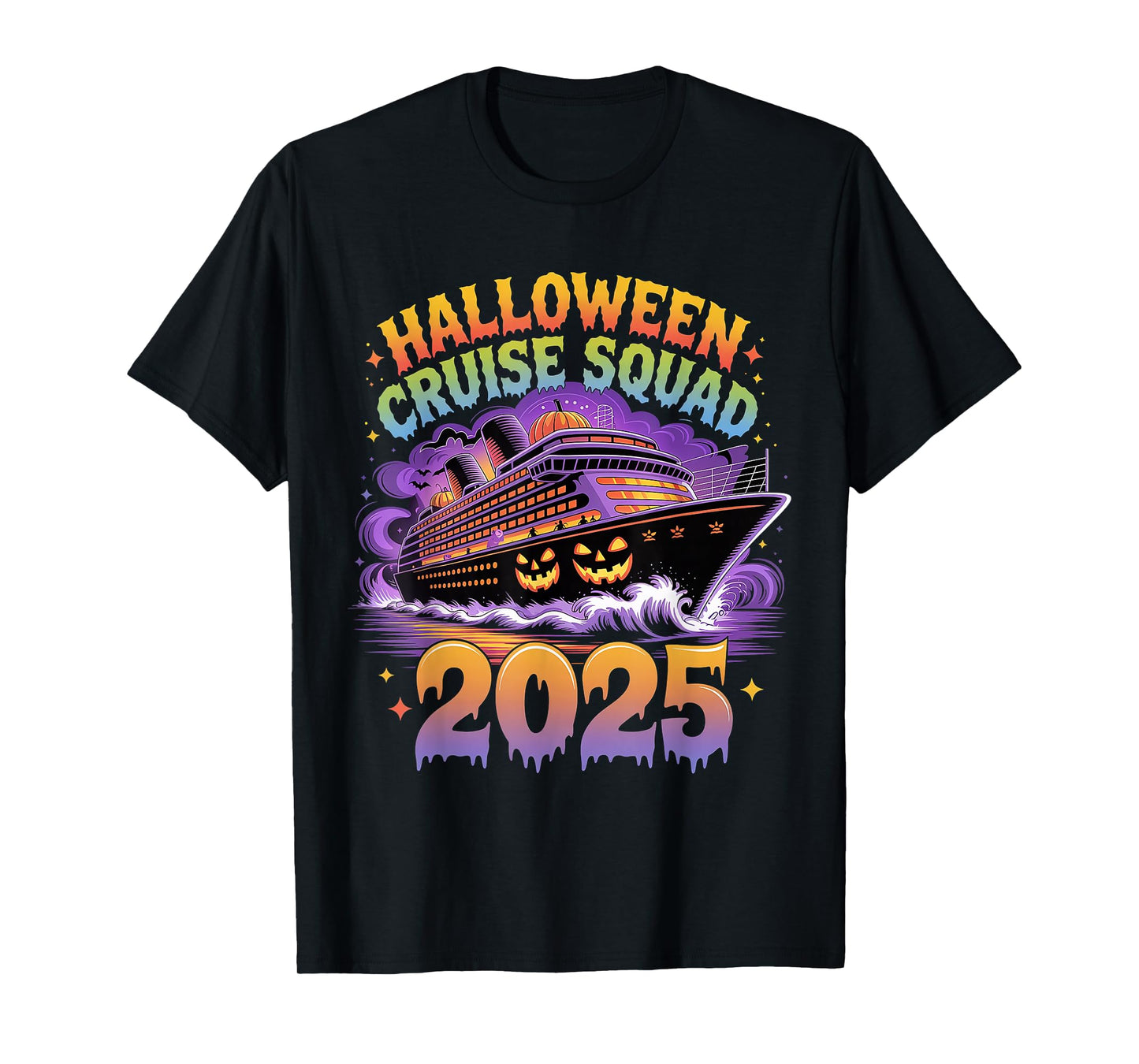 Halloween Cruise Squad 2025 Matching Family Cruise Trip T-Shirt