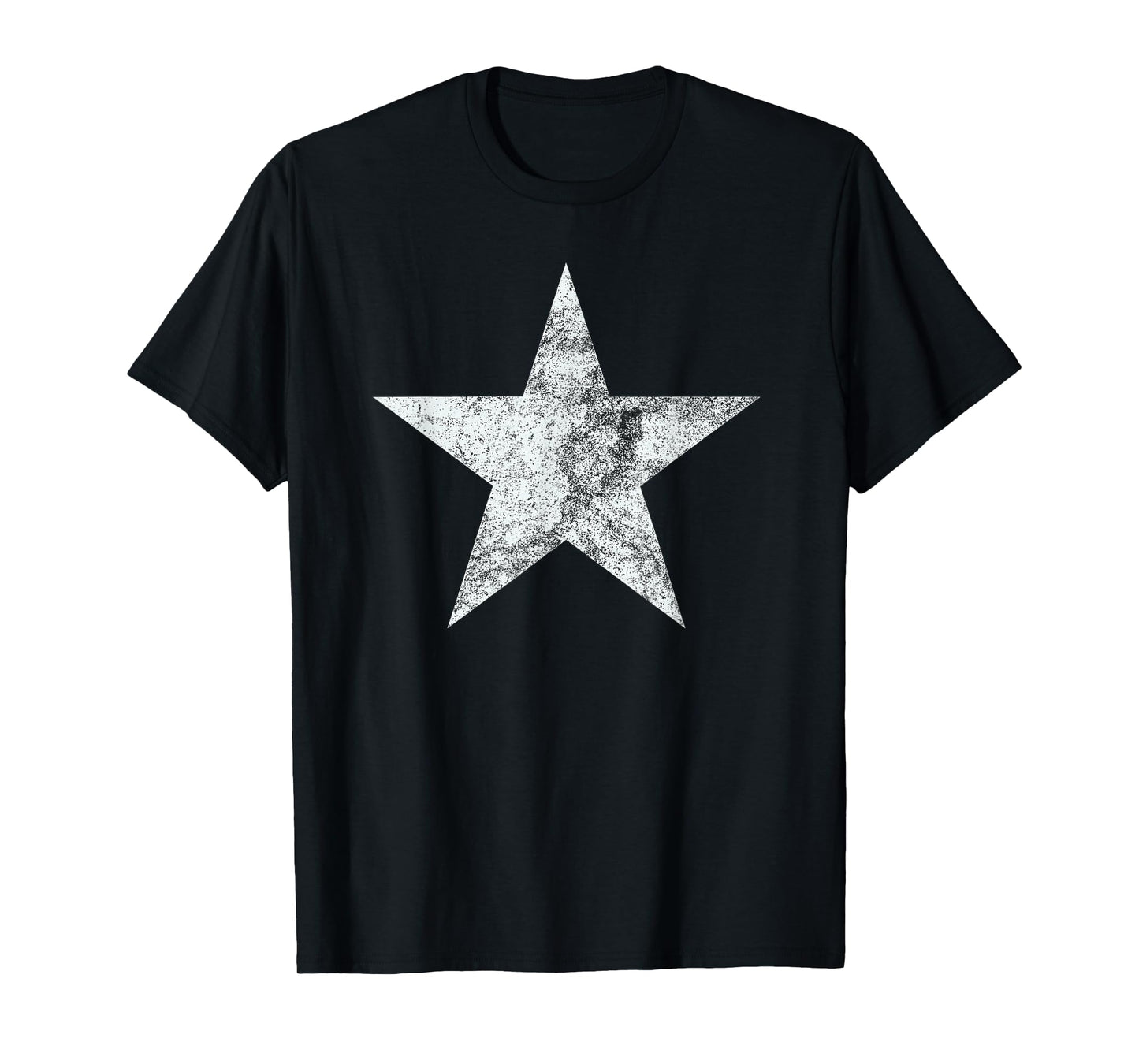 Vintage White Retro Star for Men & Women, Boys & Girls T-Shirt