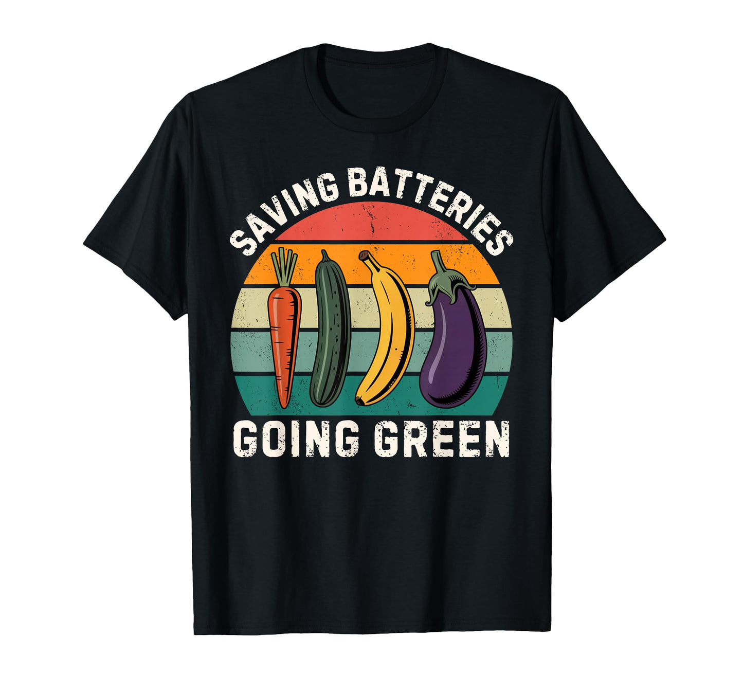 Saving Batteries Going Green Funny Inappropriate Humor Women T-Shirt