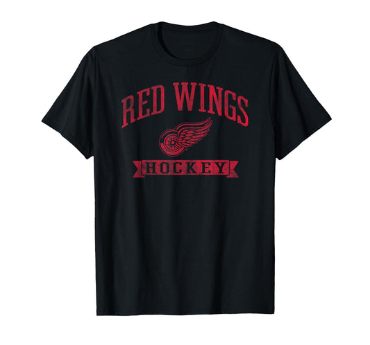 Detroit Red Wings Vintage Hockey White Officially Licensed T-Shirt