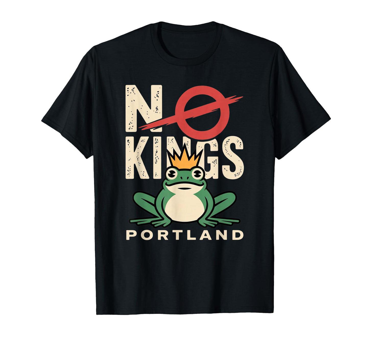 No Kings Men Women Portland Frog Protest T-Shirt