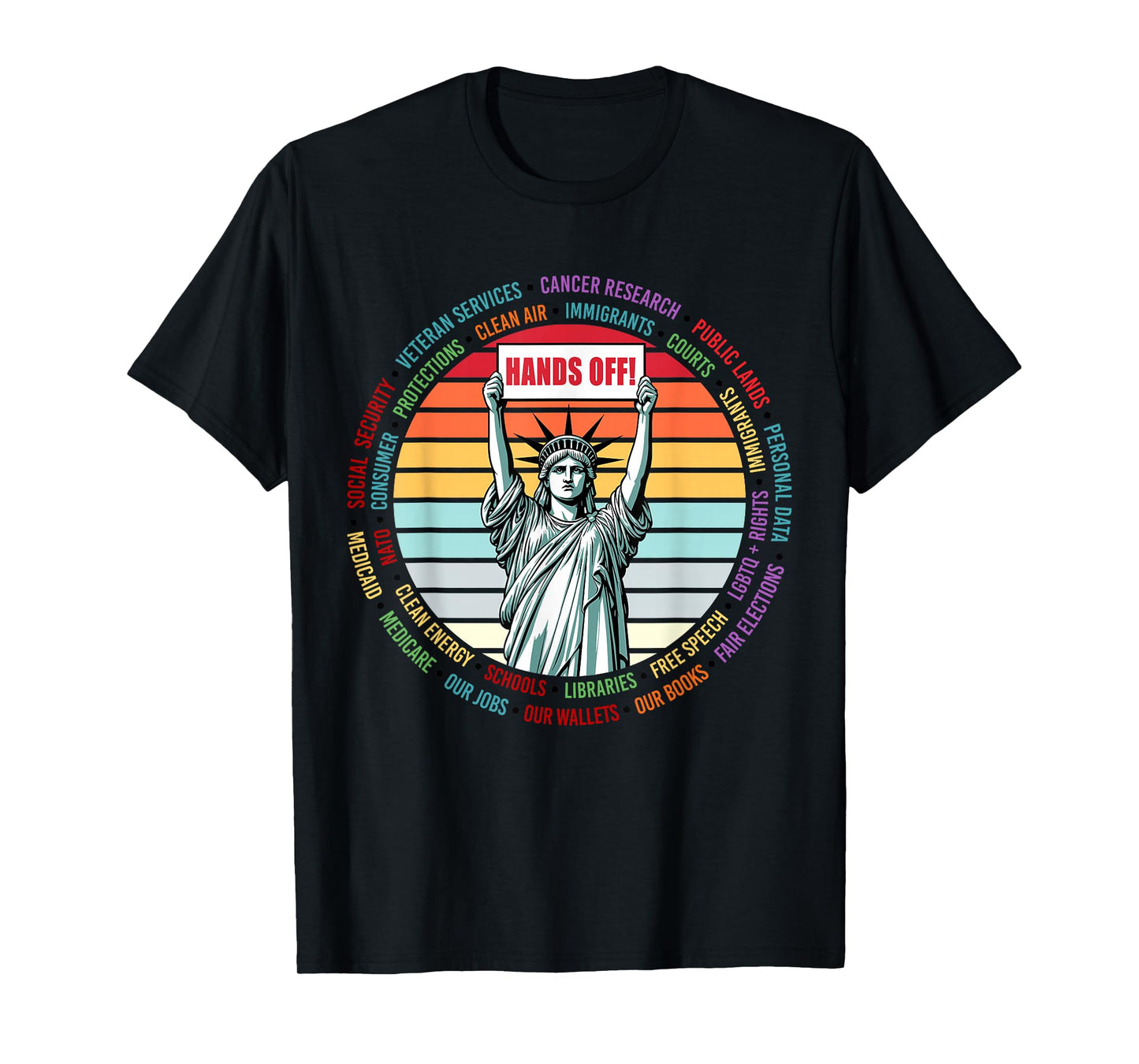 Vintage Hands Off Protest Anti Trump T-Shirt