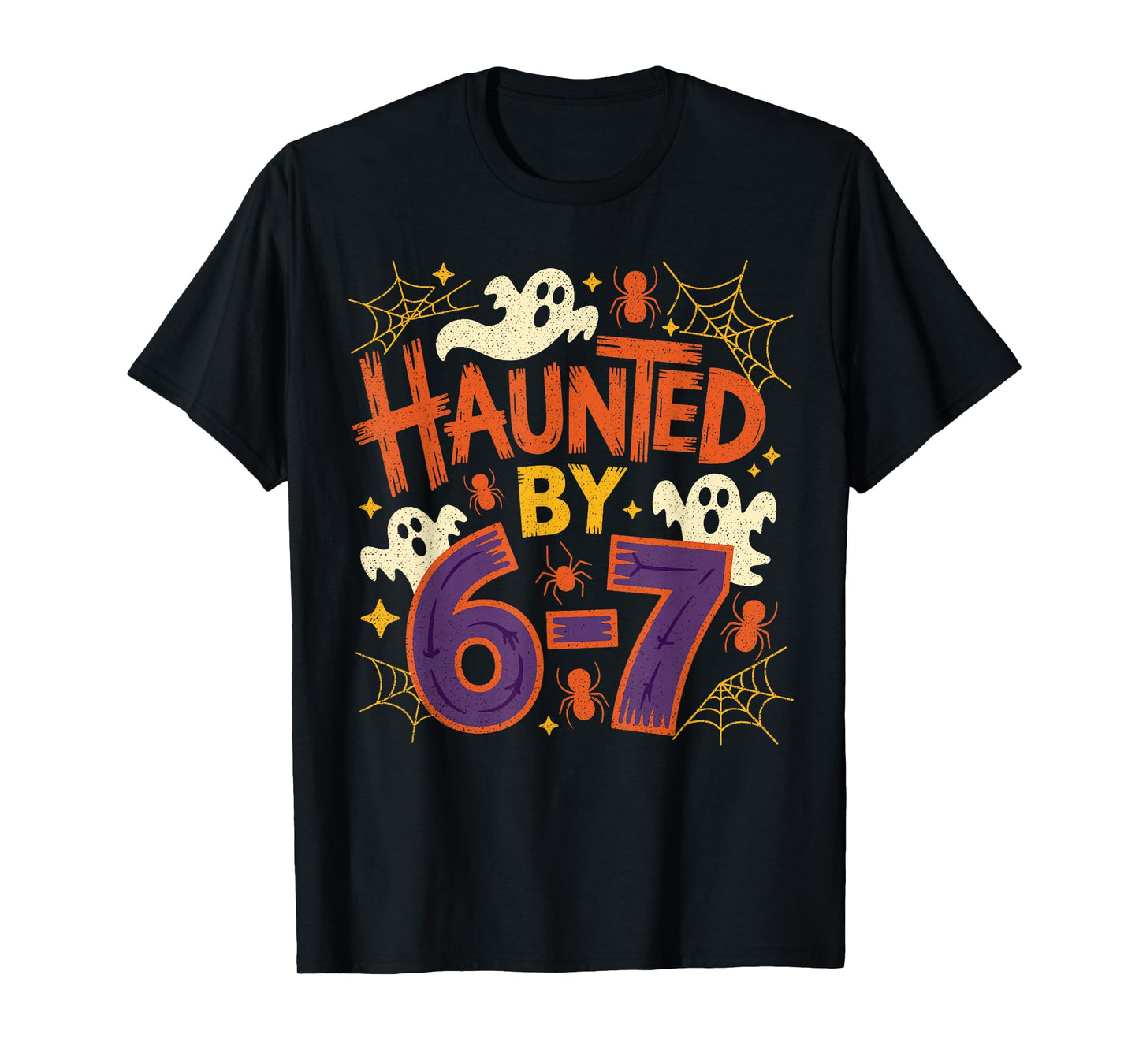 67 Teacher Halloween Ghost Six Seven Meme Math Equation Bruh T-Shirt