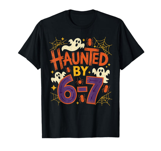 67 Teacher Halloween Ghost Six Seven Meme Math Equation Bruh T-Shirt