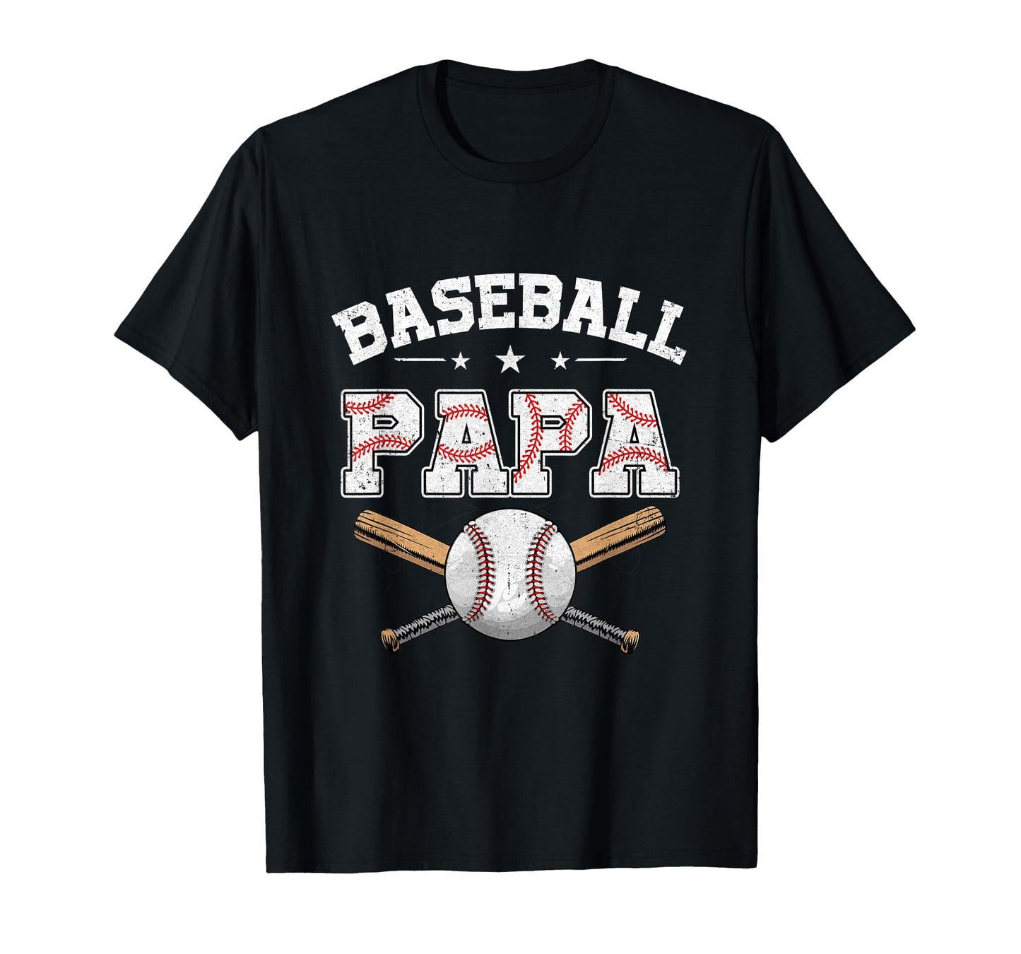Baseball Papa For Fathers Day Baseball Lovers T-Shirt