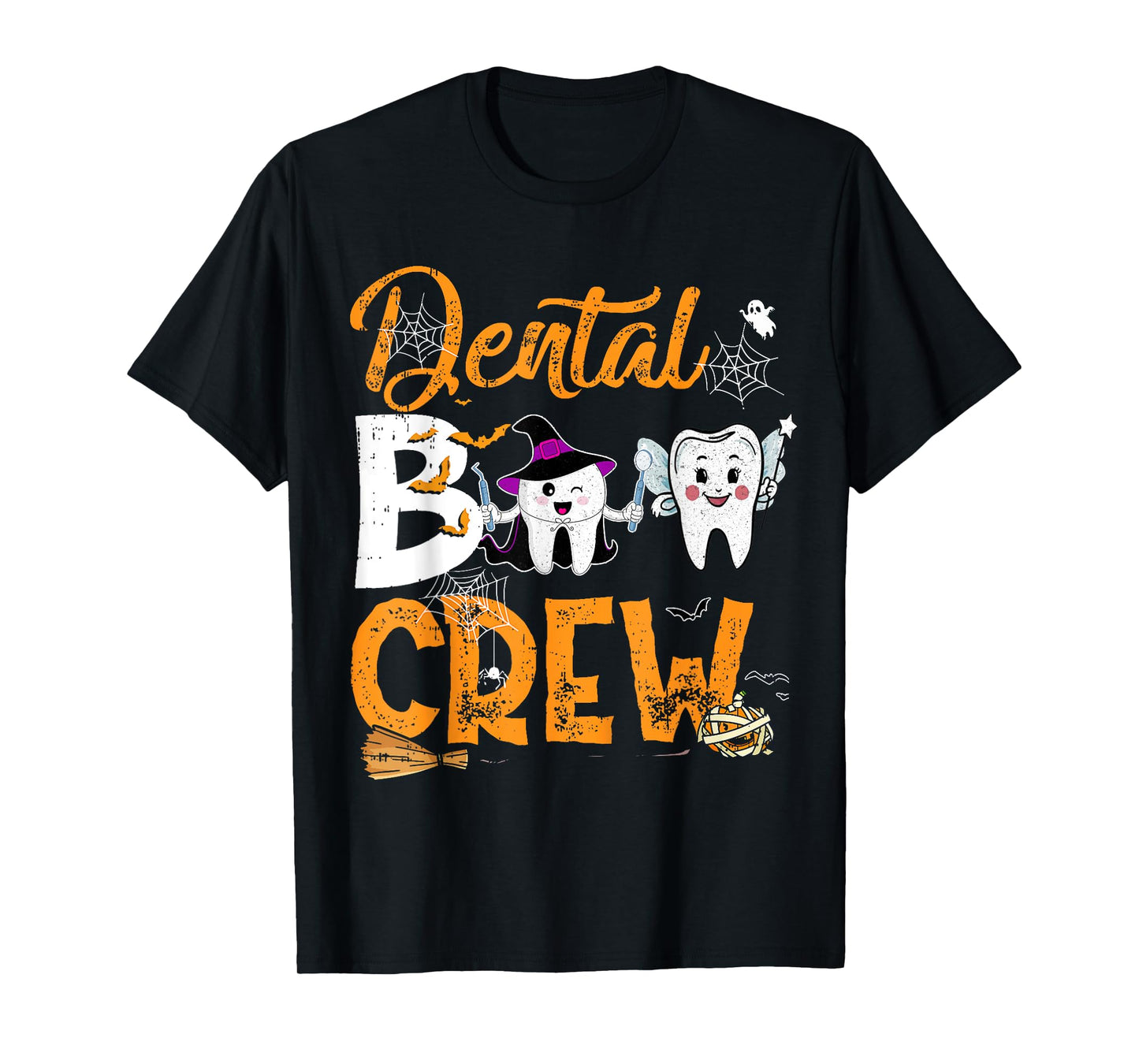 Halloween Dental Boo Crew Dentist Costume Teeth Women Men T-Shirt