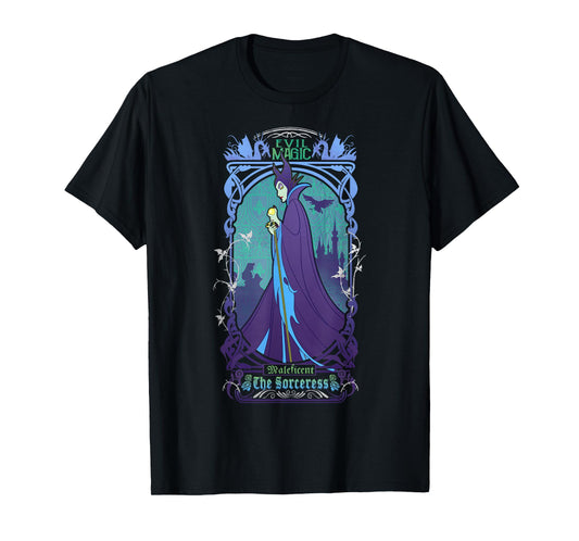 Disney Maleficent The Sorceress Deep Purple Graphic T-Shirt T-Shirt