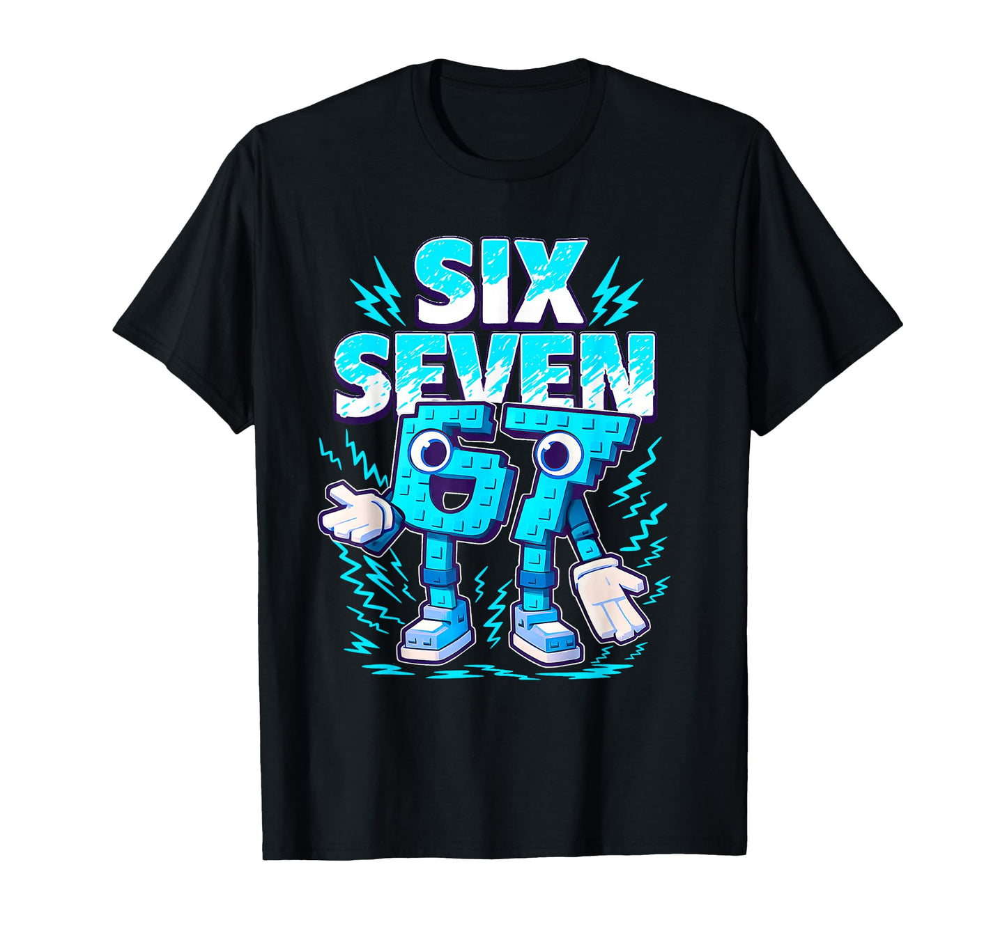 Funny Meme 67 Six Seven 6 7 Italian Brainrot Boys Kids Teens T-Shirt