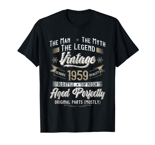 66th Birthday Gift Vintage 1959 Men Funny 66 Years Old 1959 T-Shirt