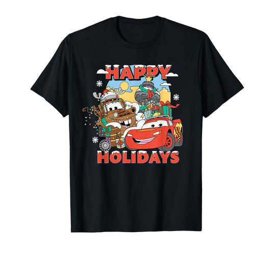 Disney and Pixar's Cars Happy Holidays Christmas Pals T-Shirt