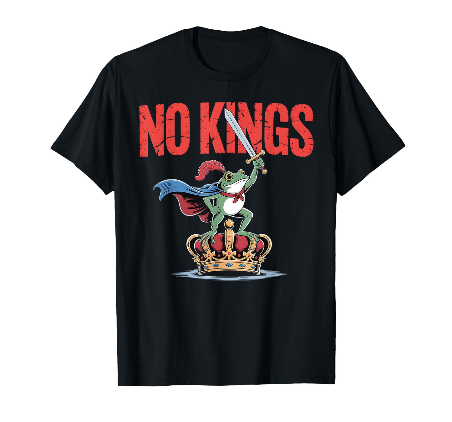 Vintage Portland No Kings Portland Frog Protest Men Women T-Shirt