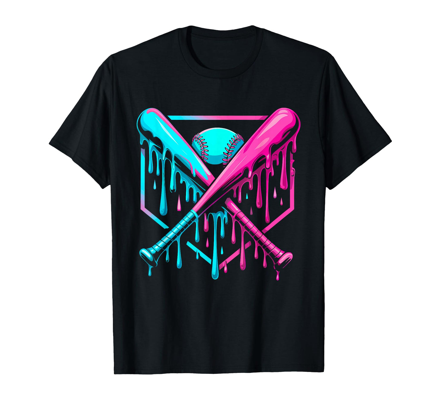 Ice Cream Baseball Drip Respect The Drip Youth Boy Baseball T-Shirt