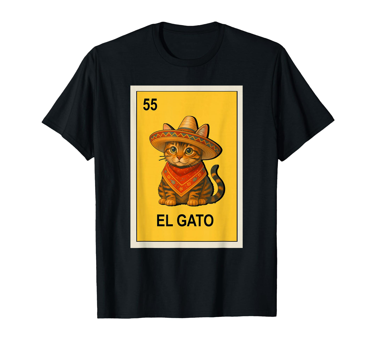 Mexican Lottery Designs Mexican El Gato The Cat Parody T-Shirt