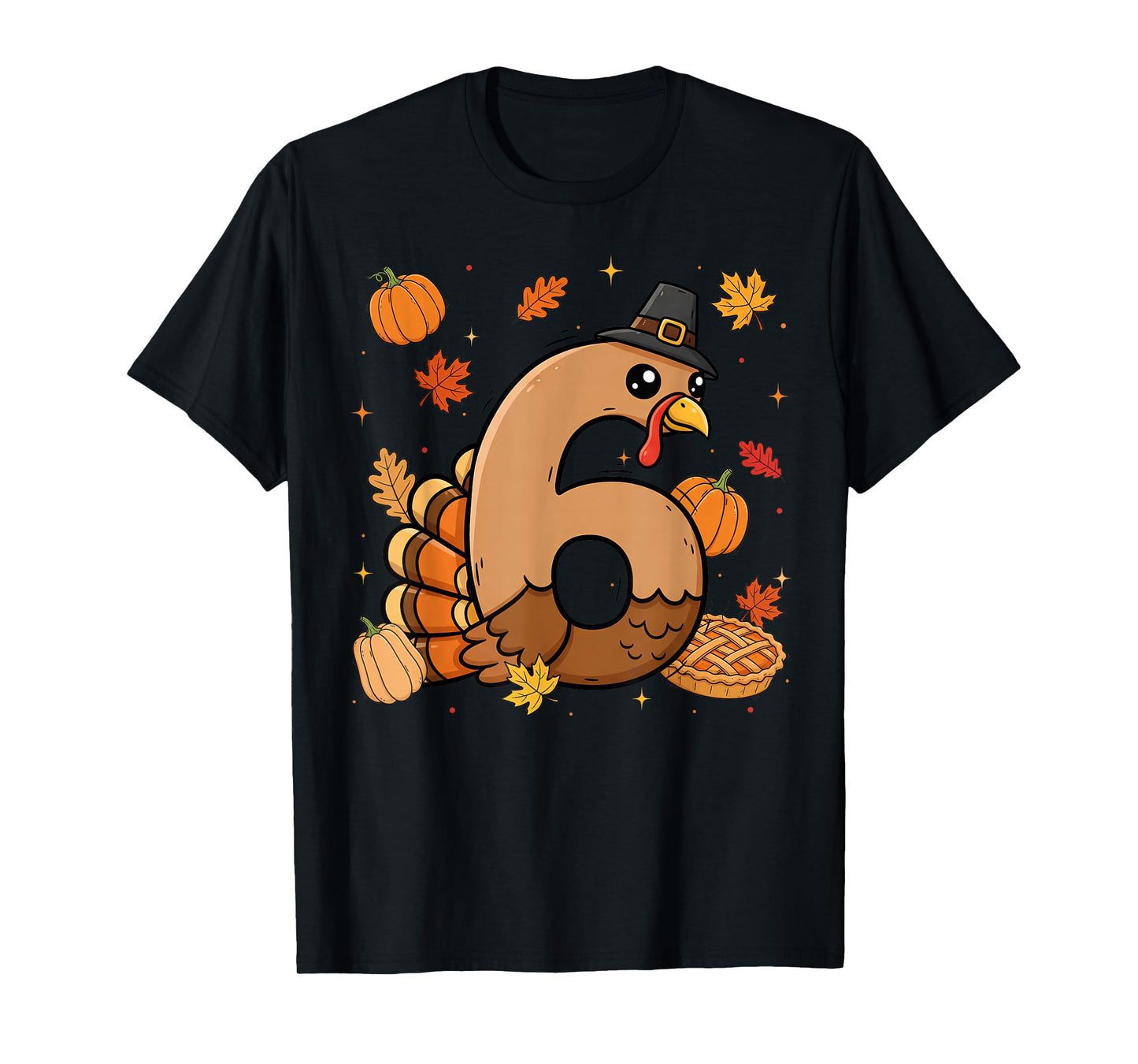 Turkey 6 Thanksgiving Pumpkin Gen Z Alpha Meme Matching T-Shirt