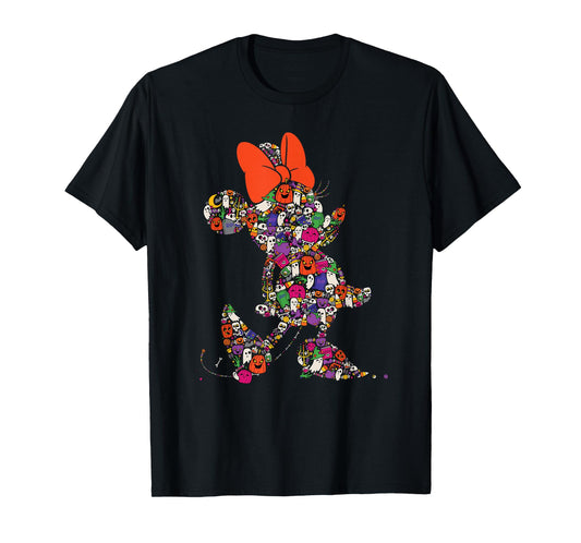 Disney Halloween Minnie Mouse Cute Spooky Silly Silhouette T-Shirt