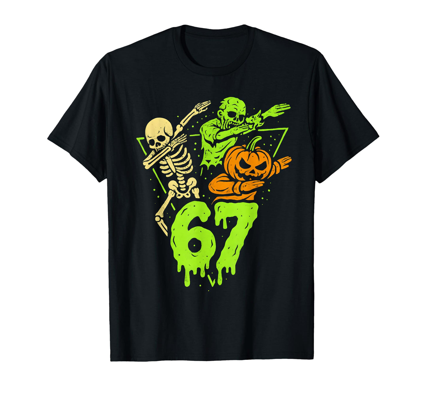 67 Halloween 6 7 Meme Gen Alpha Slang Six Seven Boys Kids T-Shirt