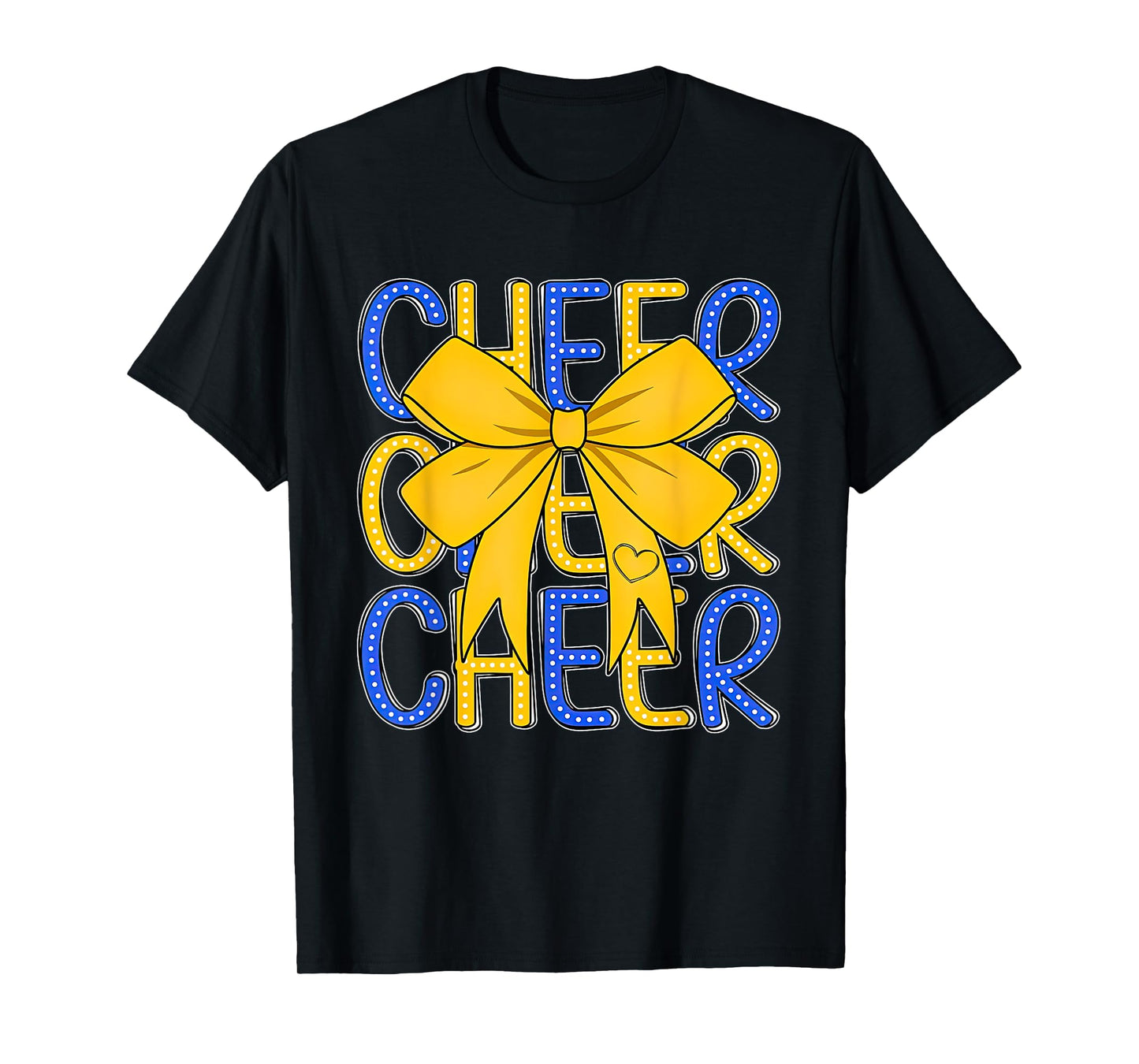 Game Day Football Coquette Bow Cheer Mom Cheer Girl T-Shirt