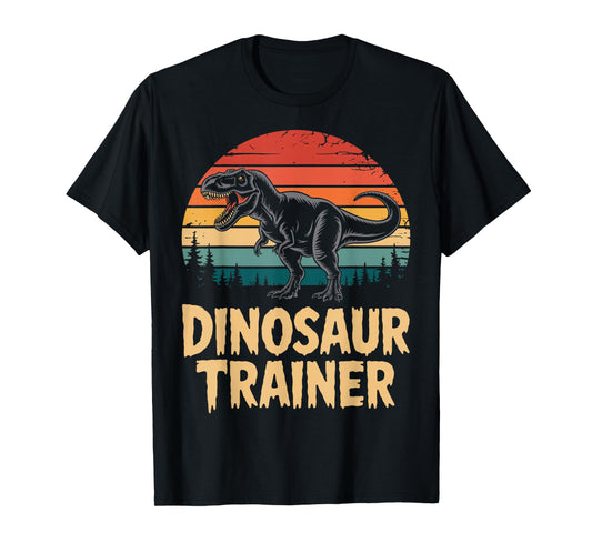 Dinosaur Trainer Retro Vintage T-Rex Lover Halloween Costume T-Shirt