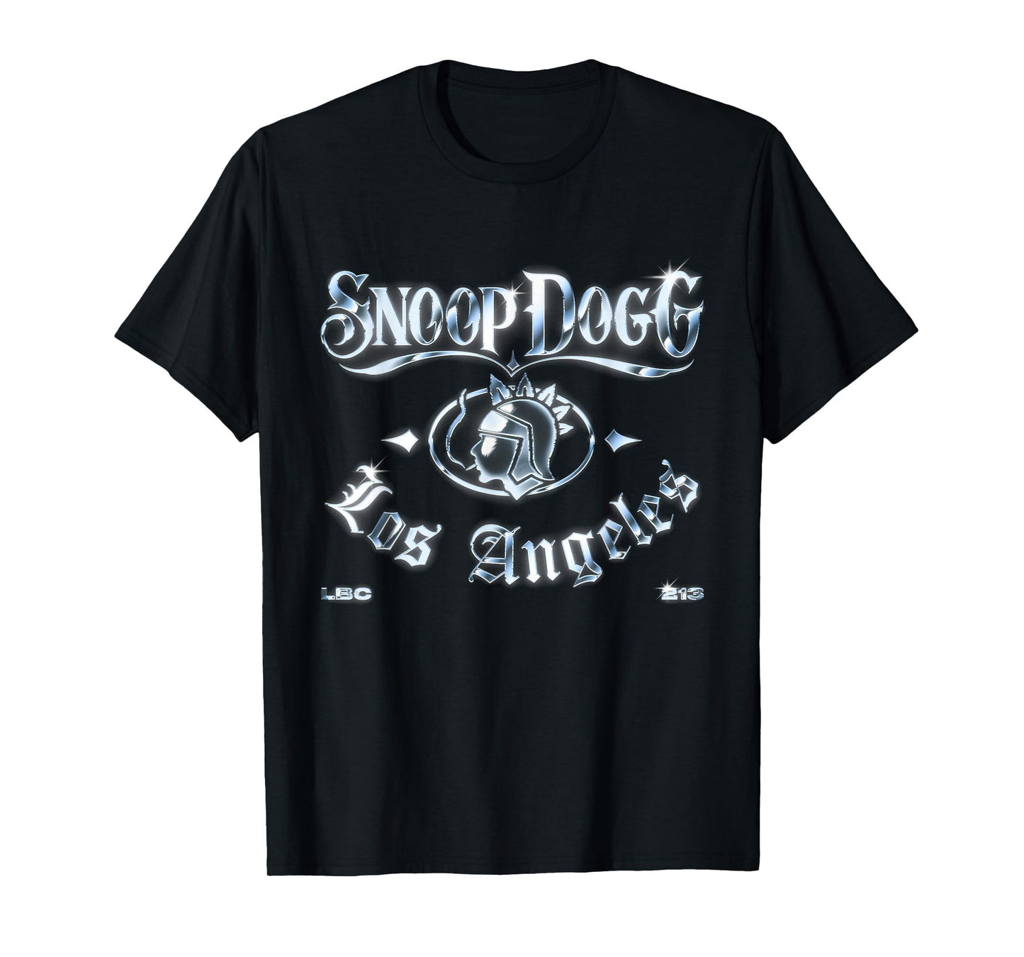 Official Snoop Dogg Los Angeles Chrome Logo T-Shirt