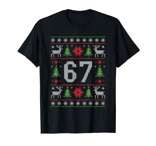 67 Christmas Costume Pajamas Xmas Holiday Number 67 T-Shirt