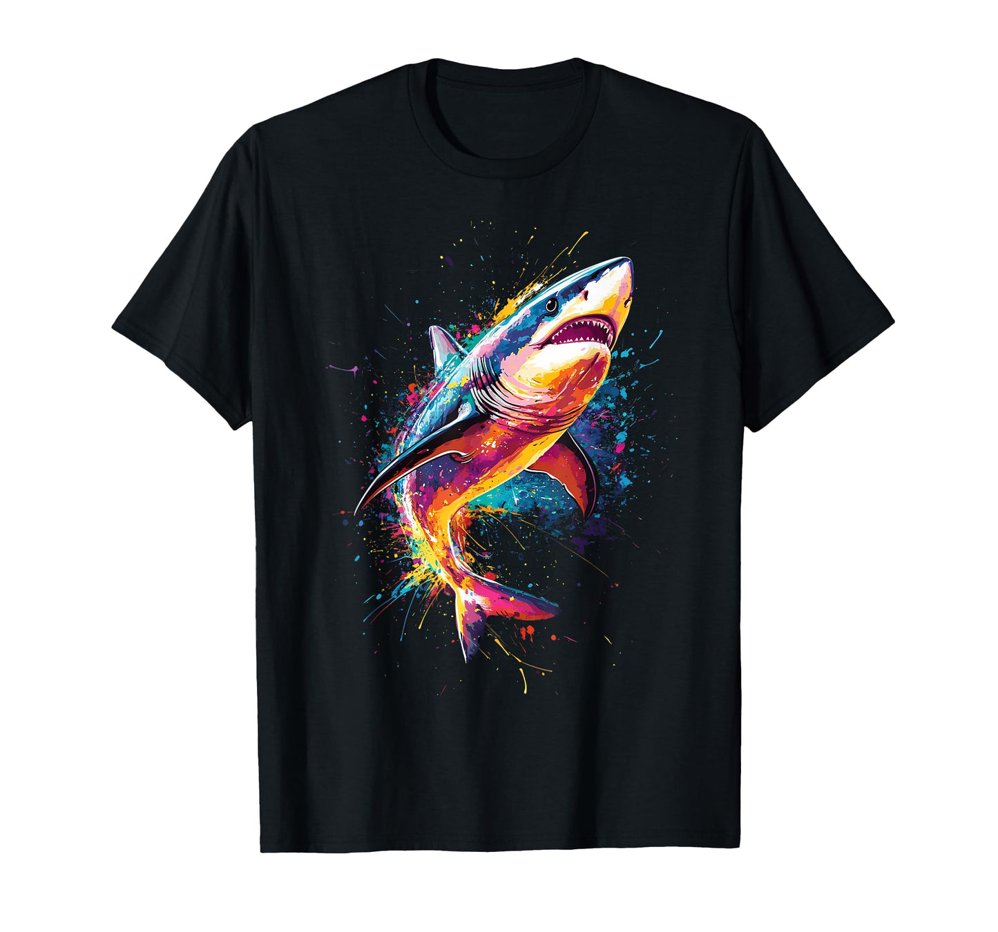 Colorful Shark Lover T-Shirt