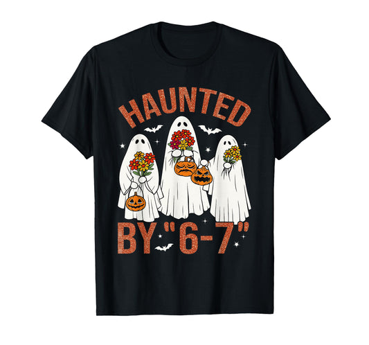 67 Meme Cute Boo Halloween Costume Haunted by 6 7 Six Seven T-Shirt