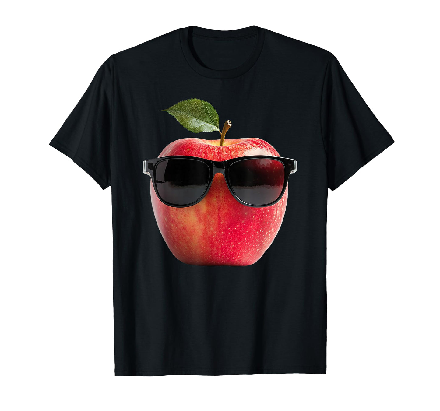 Apple Wearing Sunglasses Funny Fruit Costume Graphic T-Shirt