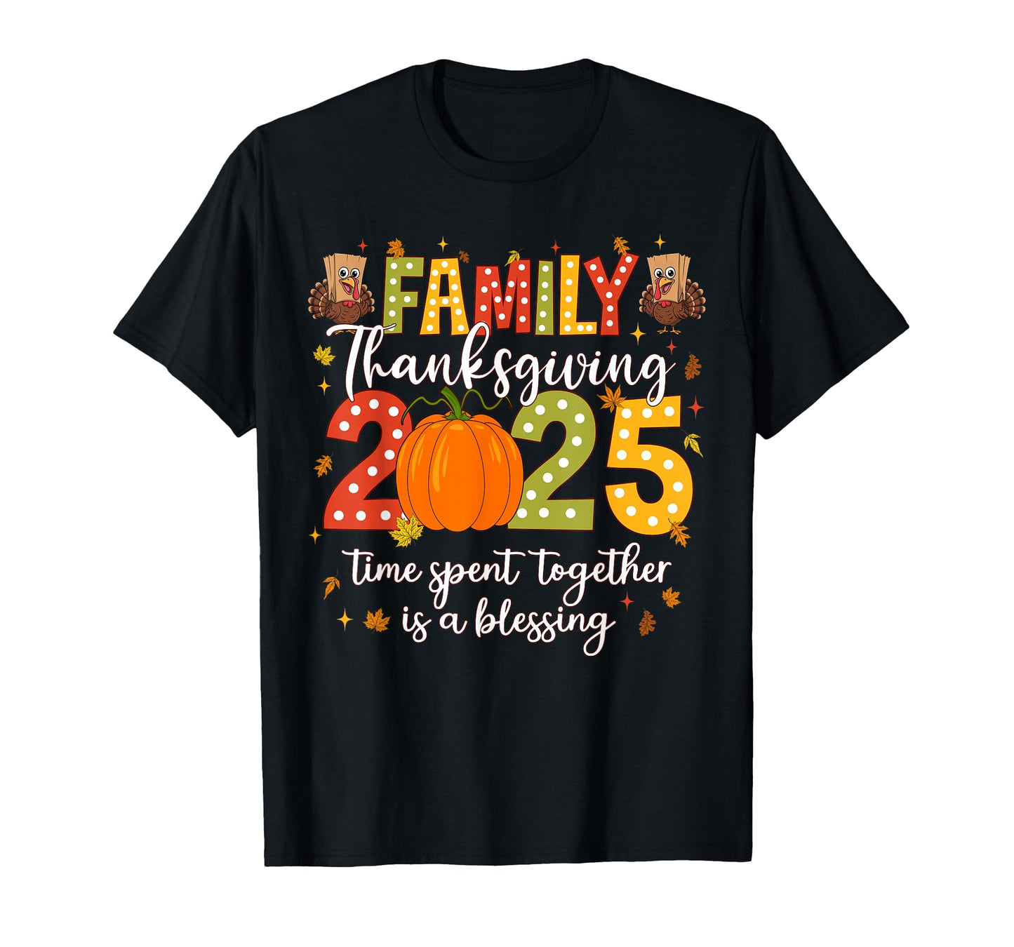 Family Thanksgiving 2025 Thanksgiving Crew Turkey Matching T-Shirt