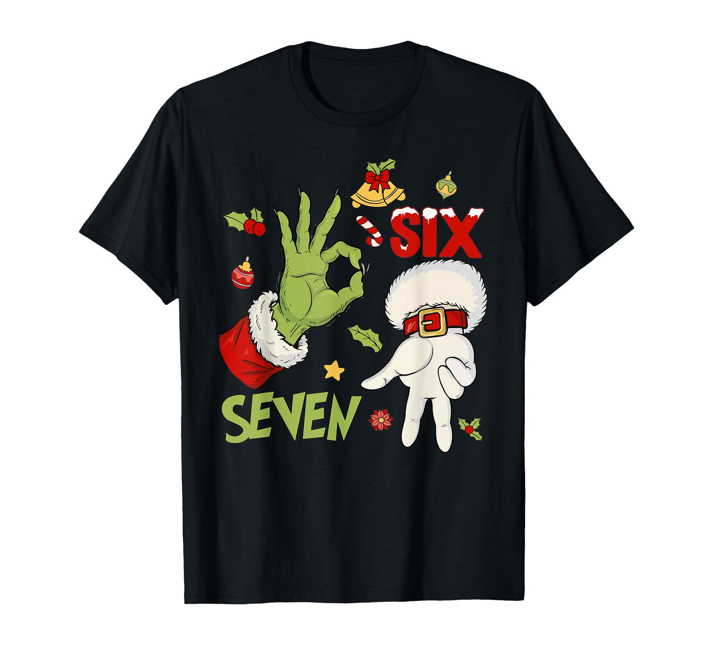 67 Christmas Trending Meme Saying 6 7 Meme Costume Xmas T-Shirt