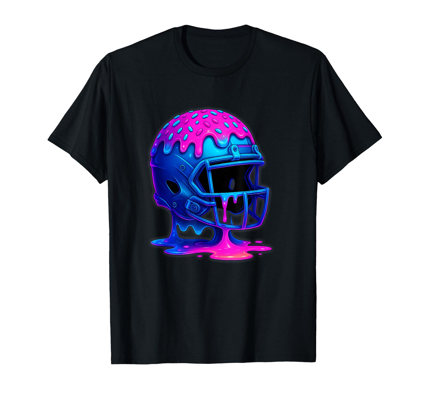 Football Drip Boys Ice Cream for Lineman WR QB RB Men T-Shirt