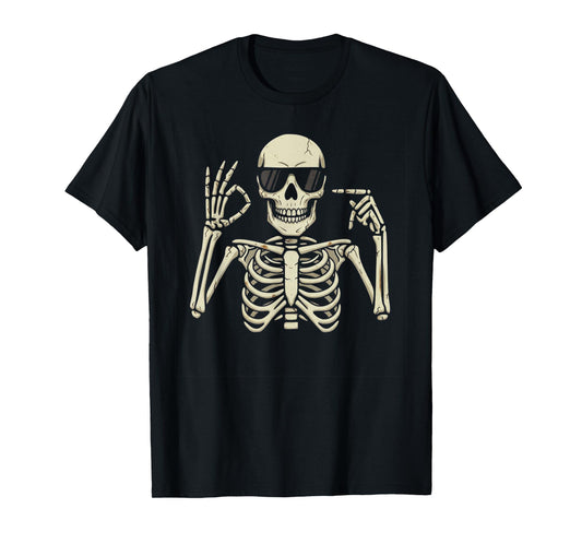 67 Skeleton Six Seven Halloween Meme T-Shirt