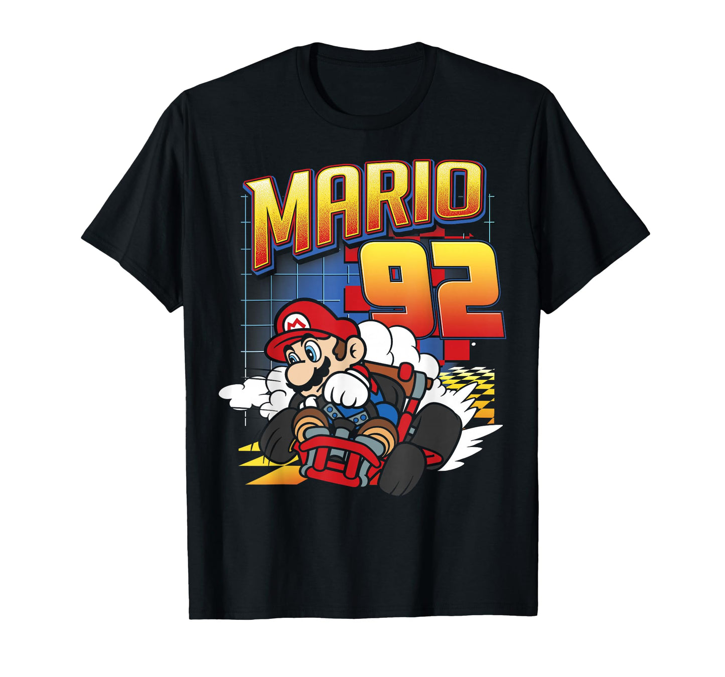 Mario Kart 92 Classic Drift Colorful Graphic T-Shirt T-Shirt