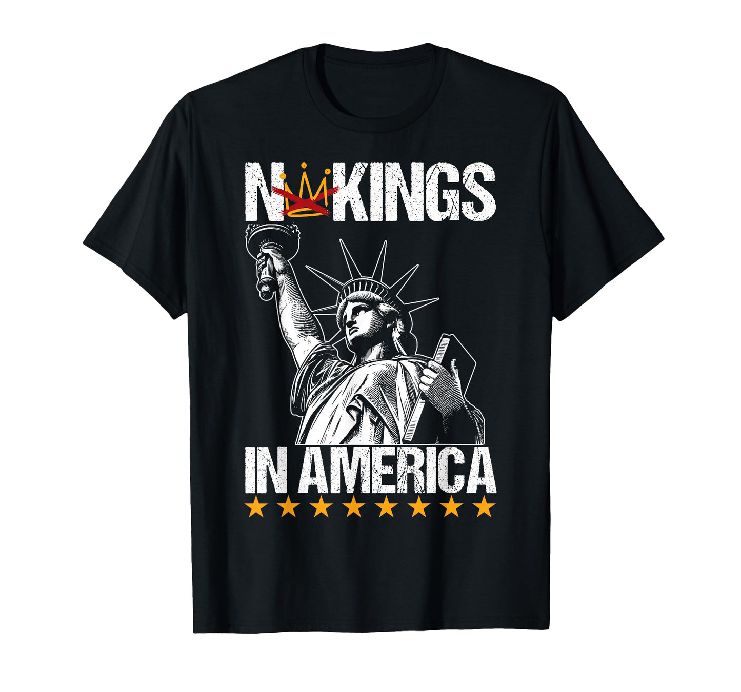 No Kings in America Protest Democraty Statue of Liberty T-Shirt