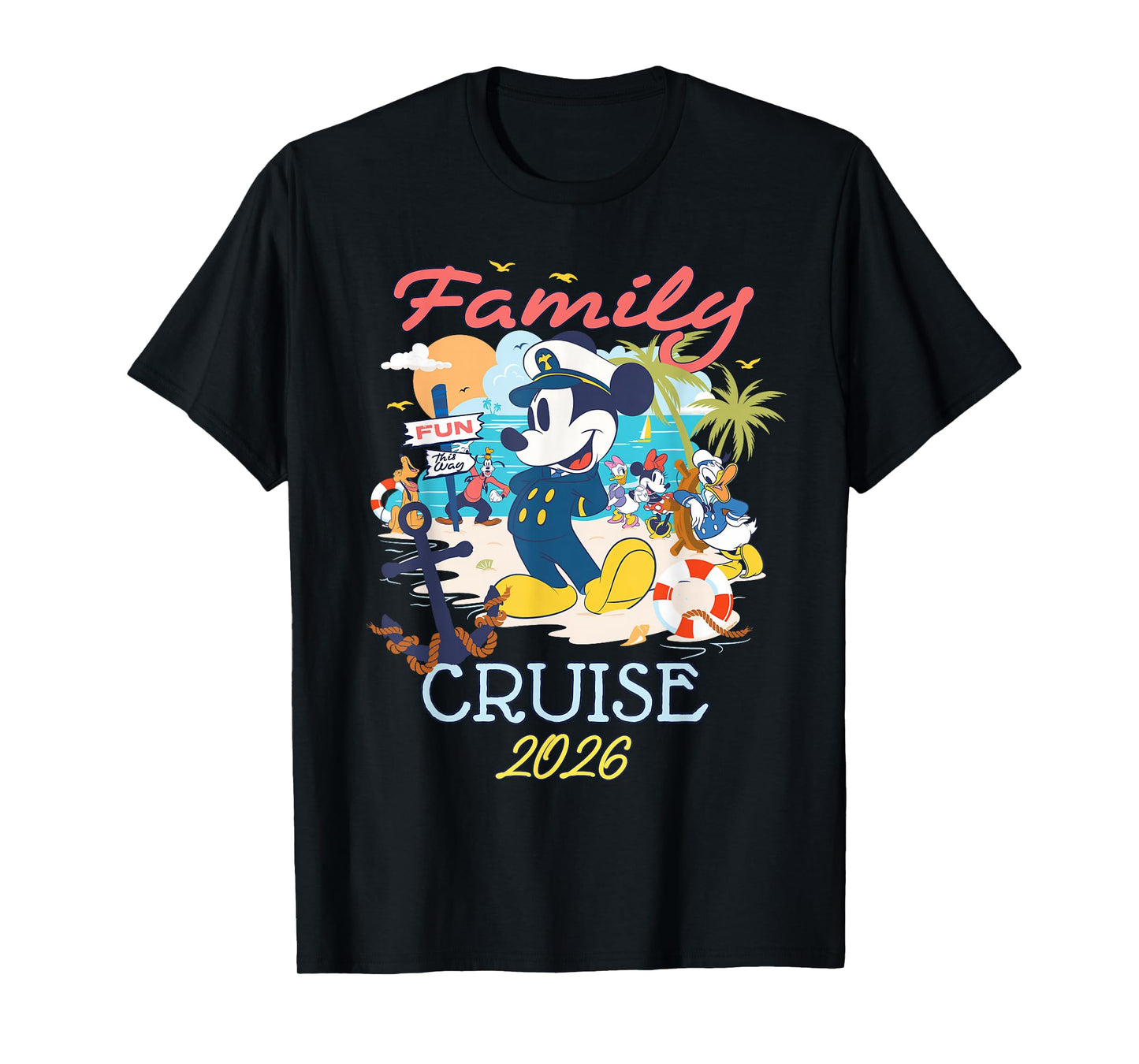 Disney Mickey Mouse & Friends Family Cruise 2026 Vacation T-Shirt