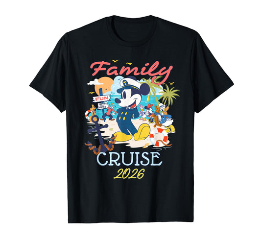 Disney Mickey Mouse & Friends Family Cruise 2026 Vacation T-Shirt