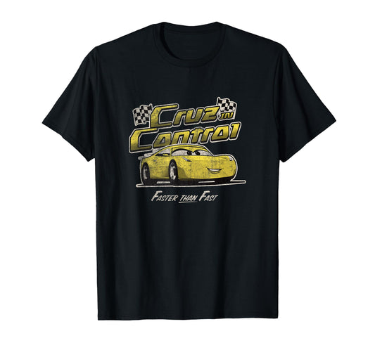 Disney Pixar Cars 3 Cruz In Control Faster Than Fast Vintage T-Shirt