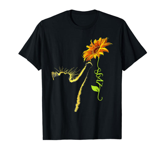 8647 Subtle Anti Trump 86 47 Sunflower Cat Lovers Feminist T-Shirt