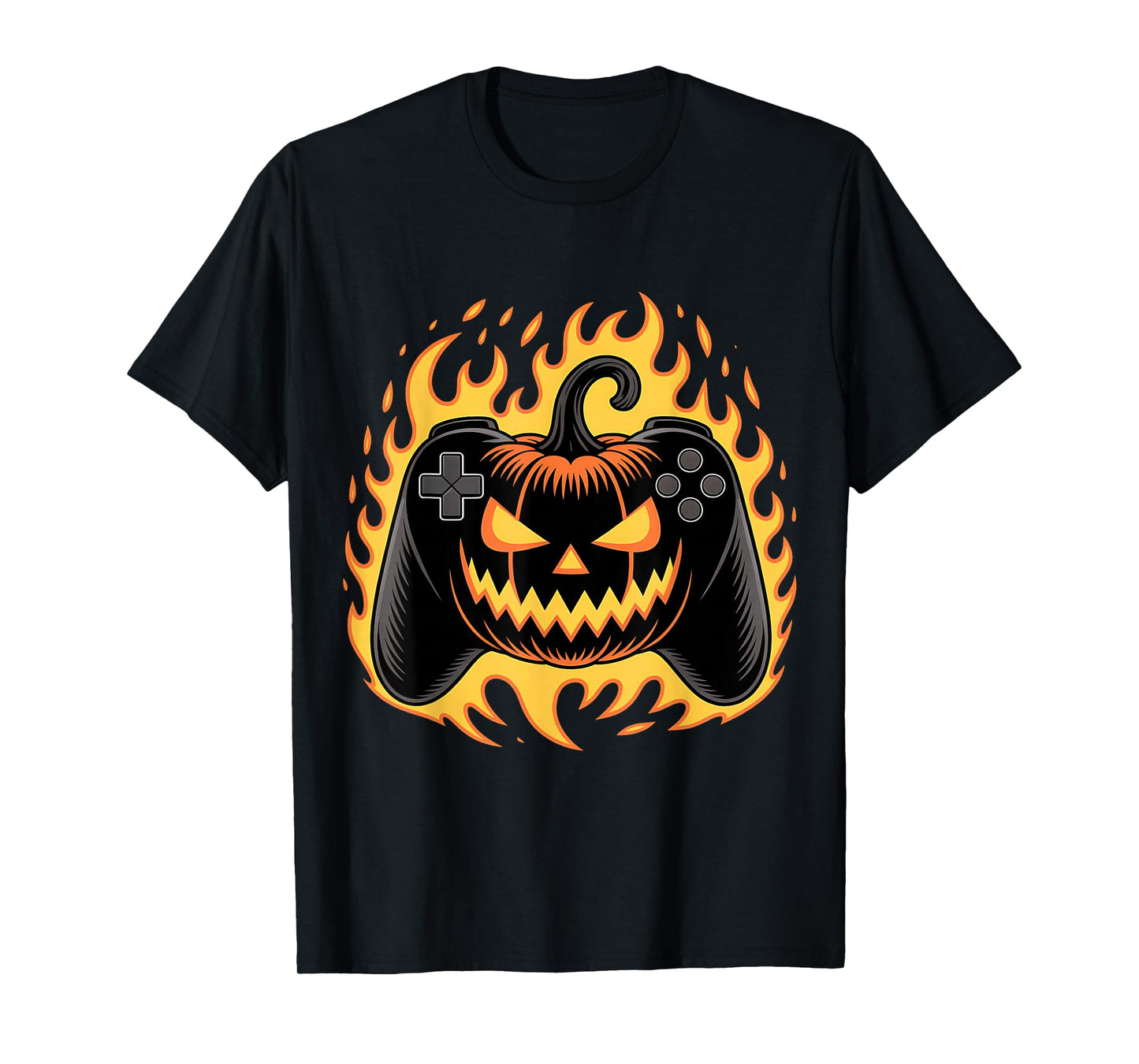 Halloween Shirt Gamer Gaming Pumpkin Boys Halloween Costume T-Shirt