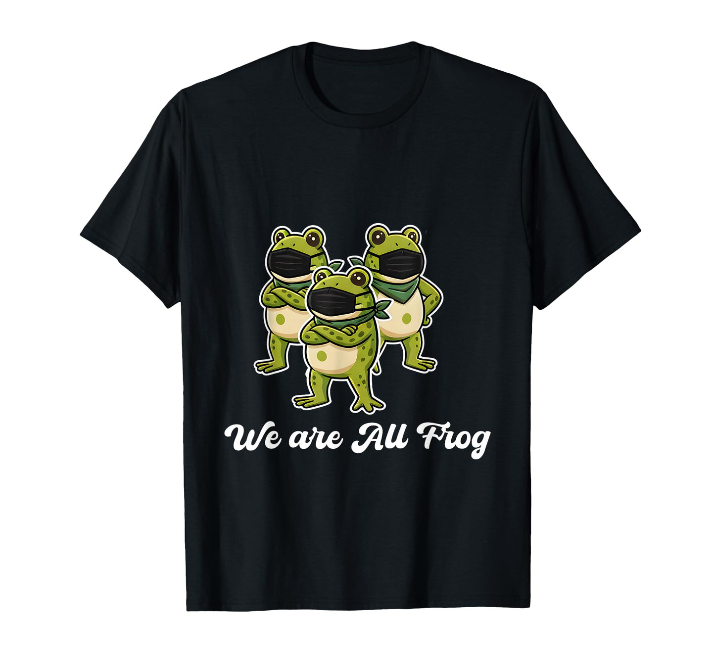 We are All Frog Frogs Together Strong Retro Portland T-Shirt