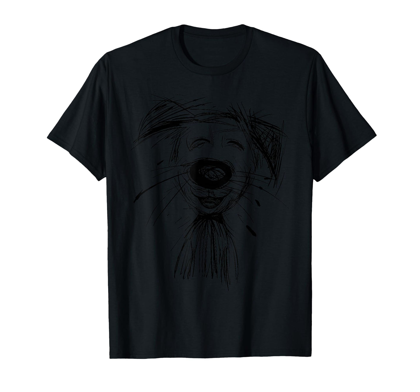Dog Abstract Art Portrait Drawing Whimsical Dog Lover Gift T-Shirt