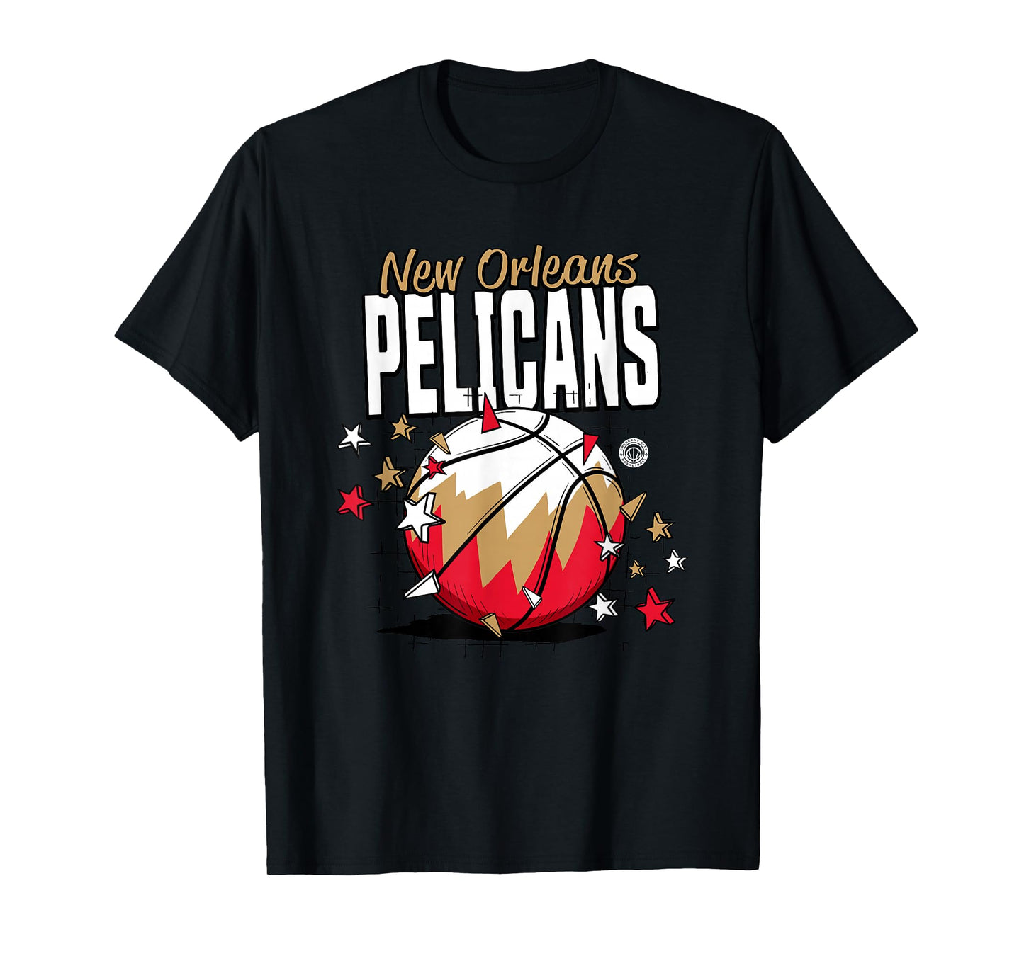 NBA New Orleans Pelicans Basketball Doodle Stars T-Shirt
